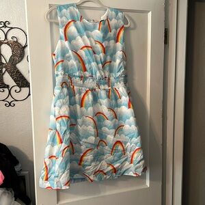 Rainbow lightweight ModCloth dress.